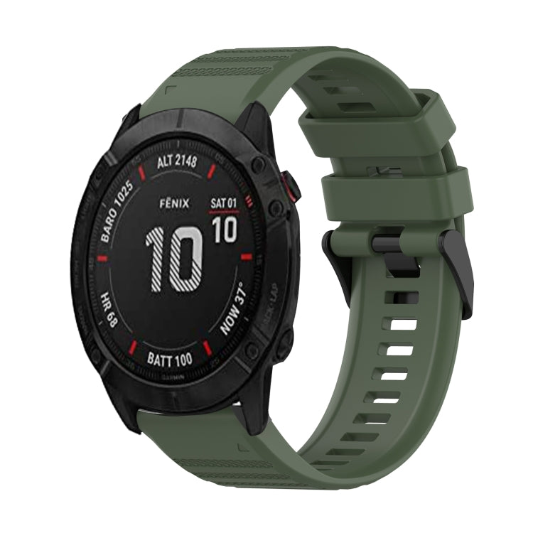 26mm Horizontal Texture Silicone Watch Band with Removal Tool, For Garmin Fenix 7X, For Garmin Fenix 7X Solar, For Garmin Tactix Delta, For Garmin Enduro, For Garmin Fenix 6X, For Garmin Fenix 6X Pro