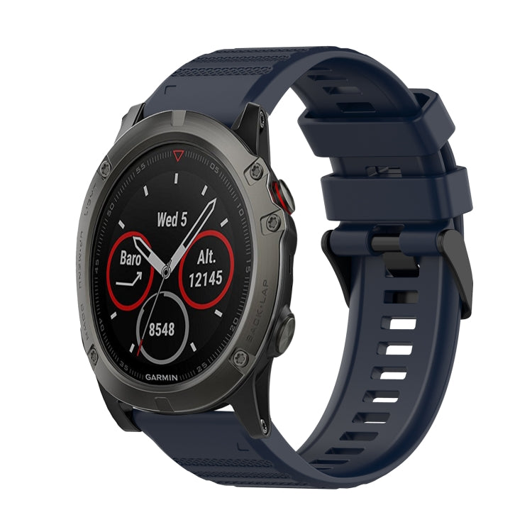 26mm Horizontal Texture Silicone Watch Band with Removal Tool, For Garmin Fenix 6X Sapphire, For Garmin Fenix 5X Sapphire, For Garmin Fenix 5X Plus, For Garmin Fenix 3, For Garmin Fenix 3 HR, For Garmin Fenix 3 Sapphire