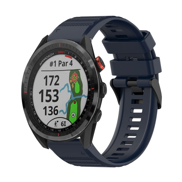 22mm Horizontal Texture Silicone Watch Band with Removal Tool, For Garmin Fenix 7, For Garmin Fenix 7 Solar, For Garmin Fenix 7 Sapphire Solar, For Garmin Epix Gen 2, For Garmin Approach S62, For Garmin Fenix 6 GPS