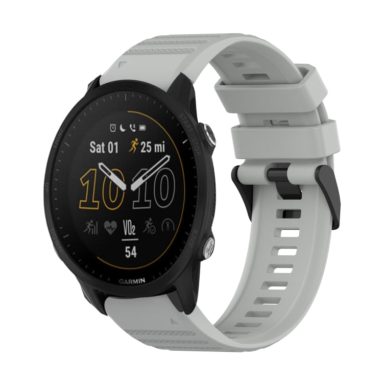 22mm Horizontal Texture Silicone Watch Band with Removal Tool, For Garmin Forerunner 955, For Garmin Forerunner 945, For Garmin Forerunner 935