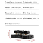 MK321BT แป้นพิมพ์เกมและออฟฟิศ 3 ปุ่ม ปรับแต่งได้ บลูทูธ 5.1 พร้อมโปรแกรมมาโครและคลิป PS