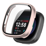 PC+ Toughened Film Integrated Protective Case, For Fitbit Versa 4, For  Fitbit Sense 2