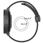 20mm Solid Color Magnetic Clasp Silicone Watch Band, For Samsung Galaxy Watch Active2 44mm, For Samsung Galaxy Watch 42mm