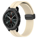22mm Solid Color Magnetic Clasp Silicone Watch Band, For Samsung Galaxy Watch3 45mm, For Samsung Galaxy Watch 46mm, For Samsung Gear S3 Classic, For Samsung Gear S3 Frontier