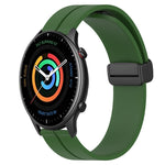 22mm Solid Color Magnetic Clasp Silicone Watch Band, For Amazfit GTR 2, For Amazfit 3, For Amazfit GTR 47mm