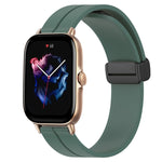22mm Solid Color Magnetic Clasp Silicone Watch Band, For Amazfit GTR 2, For Amazfit 3, For Amazfit GTR 47mm