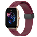 22mm Solid Color Magnetic Clasp Silicone Watch Band, For Amazfit GTR 2, For Amazfit 3, For Amazfit GTR 47mm