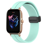 22mm Solid Color Magnetic Clasp Silicone Watch Band, For Amazfit GTR 2, For Amazfit 3, For Amazfit GTR 47mm