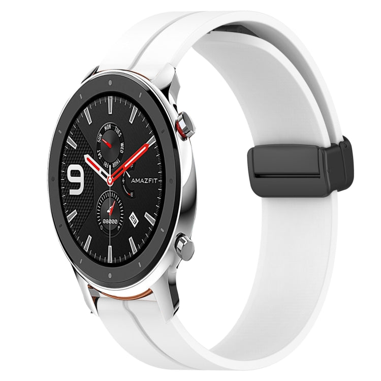 22mm Solid Color Magnetic Clasp Silicone Watch Band, For Amazfit GTR 2, For Amazfit 3, For Amazfit GTR 47mm