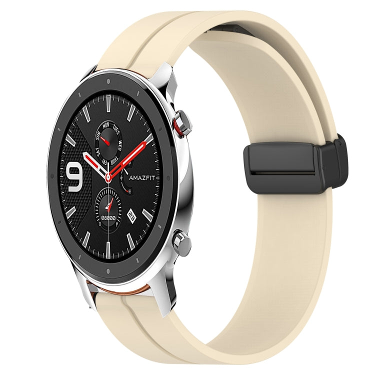 22mm Solid Color Magnetic Clasp Silicone Watch Band, For Amazfit GTR 2, For Amazfit 3, For Amazfit GTR 47mm