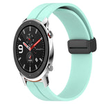 22mm Solid Color Magnetic Clasp Silicone Watch Band, For Amazfit GTR 2, For Amazfit 3, For Amazfit GTR 47mm
