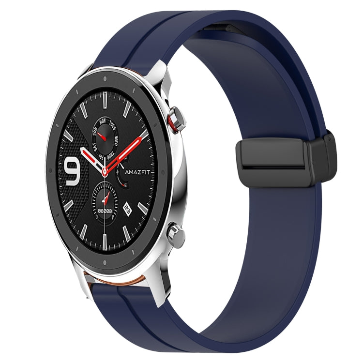 22mm Solid Color Magnetic Clasp Silicone Watch Band, For Amazfit GTR 2, For Amazfit 3, For Amazfit GTR 47mm