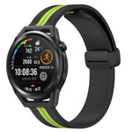 22mm Folding Magnetic Clasp Silicone Watch Band, For Huawei Watch GT3 Pro 46mm, For Huawei Watch GT3 46mm, For Huawei Watch GT Runner, For Huawei Watch 3