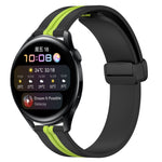 22mm Folding Magnetic Clasp Silicone Watch Band, For Huawei Watch GT3 Pro 46mm, For Huawei Watch GT3 46mm, For Huawei Watch GT Runner, For Huawei Watch 3