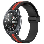 สายรัดนาฬิกาซิลิโคนพับได้พร้อมตัวล็อกแม่เหล็ก 22mm สำหรับ Samsung Galaxy Watch3 45mm, สำหรับ Samsung Galaxy Watch 46mm, สำหรับ Samsung Gear S3 Classic, สำหรับ Samsung Gear S3 Frontier