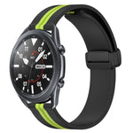 สายรัดนาฬิกาซิลิโคนพับได้พร้อมตัวล็อกแม่เหล็ก 22mm สำหรับ Samsung Galaxy Watch3 45mm, สำหรับ Samsung Galaxy Watch 46mm, สำหรับ Samsung Gear S3 Classic, สำหรับ Samsung Gear S3 Frontier