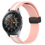 สายรัดนาฬิกาซิลิโคนพับได้พร้อมตัวล็อกแม่เหล็ก 22mm สำหรับ Samsung Galaxy Watch3 45mm, สำหรับ Samsung Galaxy Watch 46mm, สำหรับ Samsung Gear S3 Classic, สำหรับ Samsung Gear S3 Frontier