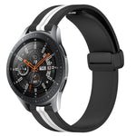 สายรัดนาฬิกาซิลิโคนพับได้พร้อมตัวล็อกแม่เหล็ก 22mm สำหรับ Samsung Galaxy Watch3 45mm, สำหรับ Samsung Galaxy Watch 46mm, สำหรับ Samsung Gear S3 Classic, สำหรับ Samsung Gear S3 Frontier