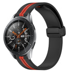 สายรัดนาฬิกาซิลิโคนพับได้พร้อมตัวล็อกแม่เหล็ก 22mm สำหรับ Samsung Galaxy Watch3 45mm, สำหรับ Samsung Galaxy Watch 46mm, สำหรับ Samsung Gear S3 Classic, สำหรับ Samsung Gear S3 Frontier