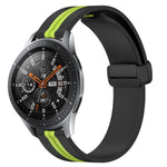 สายรัดนาฬิกาซิลิโคนพับได้พร้อมตัวล็อกแม่เหล็ก 22mm สำหรับ Samsung Galaxy Watch3 45mm, สำหรับ Samsung Galaxy Watch 46mm, สำหรับ Samsung Gear S3 Classic, สำหรับ Samsung Gear S3 Frontier