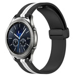 สายรัดนาฬิกาซิลิโคนพับได้พร้อมตัวล็อกแม่เหล็ก 22mm สำหรับ Samsung Galaxy Watch3 45mm, สำหรับ Samsung Galaxy Watch 46mm, สำหรับ Samsung Gear S3 Classic, สำหรับ Samsung Gear S3 Frontier
