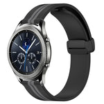 สายรัดนาฬิกาซิลิโคนพับได้พร้อมตัวล็อกแม่เหล็ก 22mm สำหรับ Samsung Galaxy Watch3 45mm, สำหรับ Samsung Galaxy Watch 46mm, สำหรับ Samsung Gear S3 Classic, สำหรับ Samsung Gear S3 Frontier