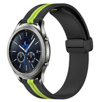 สายรัดนาฬิกาซิลิโคนพับได้พร้อมตัวล็อกแม่เหล็ก 22mm สำหรับ Samsung Galaxy Watch3 45mm, สำหรับ Samsung Galaxy Watch 46mm, สำหรับ Samsung Gear S3 Classic, สำหรับ Samsung Gear S3 Frontier