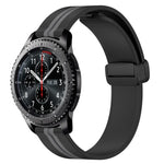 สายรัดนาฬิกาซิลิโคนพับได้พร้อมตัวล็อกแม่เหล็ก 22mm สำหรับ Samsung Galaxy Watch3 45mm, สำหรับ Samsung Galaxy Watch 46mm, สำหรับ Samsung Gear S3 Classic, สำหรับ Samsung Gear S3 Frontier