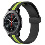 สายรัดนาฬิกาซิลิโคนพับได้พร้อมตัวล็อกแม่เหล็ก 22mm สำหรับ Samsung Galaxy Watch3 45mm, สำหรับ Samsung Galaxy Watch 46mm, สำหรับ Samsung Gear S3 Classic, สำหรับ Samsung Gear S3 Frontier
