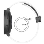20mm Folding Magnetic Clasp Silicone Watch Band, For Garmin Vivomove Sport, For Garmin Venu 2 Plus, For Garmin Approach S40, For Garmin Forerunner 158