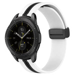 สายรัดนาฬิกาซิลิโคนพับได้พร้อมตัวล็อกแม่เหล็ก 20mm สำหรับ Samsung Galaxy Watch Active 2 40mm, สำหรับ Samsung Galaxy Watch Active 2 44mm, สำหรับ Samsung Galaxy Watch 42mm