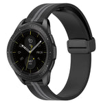 สายรัดนาฬิกาซิลิโคนพับได้พร้อมตัวล็อกแม่เหล็ก 20mm สำหรับ Samsung Galaxy Watch Active 2 40mm, สำหรับ Samsung Galaxy Watch Active 2 44mm, สำหรับ Samsung Galaxy Watch 42mm
