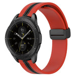 สายรัดนาฬิกาซิลิโคนพับได้พร้อมตัวล็อกแม่เหล็ก 20mm สำหรับ Samsung Galaxy Watch Active 2 40mm, สำหรับ Samsung Galaxy Watch Active 2 44mm, สำหรับ Samsung Galaxy Watch 42mm