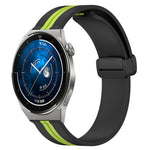 20mm Folding Magnetic Clasp Silicone Watch Band, For Huawei Watch GT3 Pro 43mm, For Huawei Watch GT3 42mm, For Huawei Watch GT2 42mm, For Huawei Watch 2