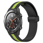 20mm Folding Magnetic Clasp Silicone Watch Band, For Huawei Watch GT3 Pro 43mm, For Huawei Watch GT3 42mm, For Huawei Watch GT2 42mm, For Huawei Watch 2