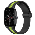 20mm Folding Magnetic Clasp Silicone Watch Band, For Amazfit GTS 4, For Amazfit GTS 3, For Amazfit GTS 2 Mini, For Amazfit GTS 2