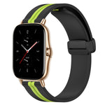 20mm Folding Magnetic Clasp Silicone Watch Band, For Amazfit GTS 4, For Amazfit GTS 3, For Amazfit GTS 2 Mini, For Amazfit GTS 2