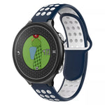 Two-Color Punched Breathable Silicone Watch Band, For Garmin Approach S6