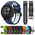 22mm Two-Color Sports Silicone Watch Band, For Garmin Instinct, For Garmin Descent G1