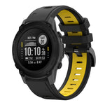 22mm Two-Color Sports Silicone Watch Band, For Garmin Instinct, For Garmin Descent G1