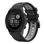 22mm Two-Color Sports Silicone Watch Band, For Garmin Instinct, For Garmin Descent G1