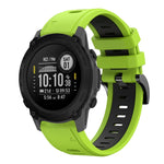 22mm Two-Color Sports Silicone Watch Band, For Garmin Instinct, For Garmin Descent G1