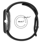 สายซิลิโคนสีทึบปุ่มผีเสื้อทรงหยดน้ำบาง สำหรับ Google Pixel Watch 4 / 3 / 2 / 1 41 มม.