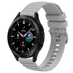 สายซิลิโคนลายจุดคลื่นสีพื้น 20mm สำหรับ Samsung Galaxy Watch 4 Classic 42mm, สำหรับ Samsung Galaxy Watch 4 Classic 46mm, สำหรับ Samsung Galaxy Watch Active 2 40mm, สำหรับ Samsung Galaxy Watch Active 2 44mm