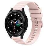 สายซิลิโคนลายจุดคลื่นสีพื้น 20mm สำหรับ Samsung Galaxy Watch 4 Classic 42mm, สำหรับ Samsung Galaxy Watch 4 Classic 46mm, สำหรับ Samsung Galaxy Watch Active 2 40mm, สำหรับ Samsung Galaxy Watch Active 2 44mm