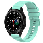 สายซิลิโคนลายจุดคลื่นสีพื้น 20mm สำหรับ Samsung Galaxy Watch 4 Classic 42mm, สำหรับ Samsung Galaxy Watch 4 Classic 46mm, สำหรับ Samsung Galaxy Watch Active 2 40mm, สำหรับ Samsung Galaxy Watch Active 2 44mm