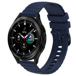 สายซิลิโคนลายจุดคลื่นสีพื้น 20mm สำหรับ Samsung Galaxy Watch 4 Classic 42mm, สำหรับ Samsung Galaxy Watch 4 Classic 46mm, สำหรับ Samsung Galaxy Watch Active 2 40mm, สำหรับ Samsung Galaxy Watch Active 2 44mm
