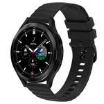 สายซิลิโคนลายจุดคลื่นสีพื้น 20mm สำหรับ Samsung Galaxy Watch 4 Classic 42mm, สำหรับ Samsung Galaxy Watch 4 Classic 46mm, สำหรับ Samsung Galaxy Watch Active 2 40mm, สำหรับ Samsung Galaxy Watch Active 2 44mm