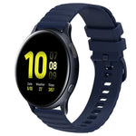 สายซิลิโคนลายจุดคลื่นสีพื้น 20mm สำหรับ Samsung Galaxy Watch 4 Classic 42mm, สำหรับ Samsung Galaxy Watch 4 Classic 46mm, สำหรับ Samsung Galaxy Watch Active 2 40mm, สำหรับ Samsung Galaxy Watch Active 2 44mm