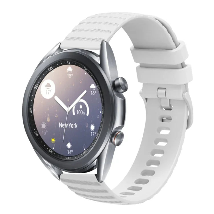 สายซิลิโคนลายจุดคลื่นสีพื้น 22mm สำหรับ Samsung Galaxy Watch3 45mm, สำหรับ Samsung Galaxy Watch 46mm, สำหรับ Samsung Gear S3 Classic, สำหรับ Samsung Gear S3 Frontier